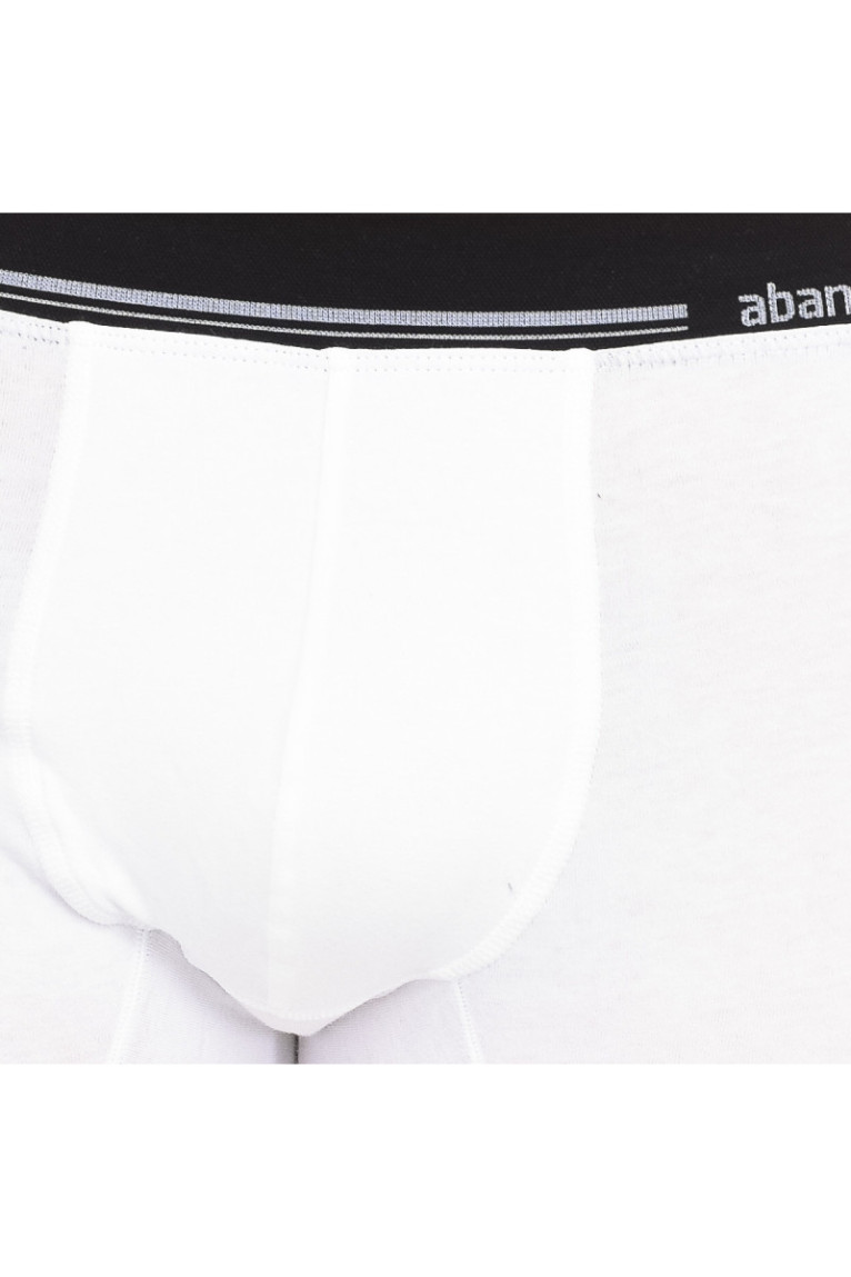 Boxer Homme en coton stretch avec ceinture extra douce Noir/Blanc