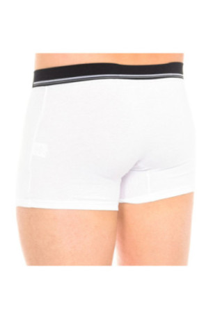 Boxer Homme en coton stretch avec ceinture extra douce Noir/Blanc