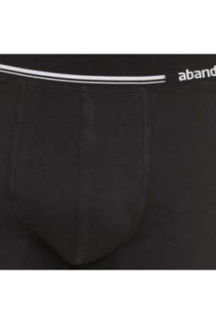 Boxer en coton extensible avec ceinture extra douce Homme Noir