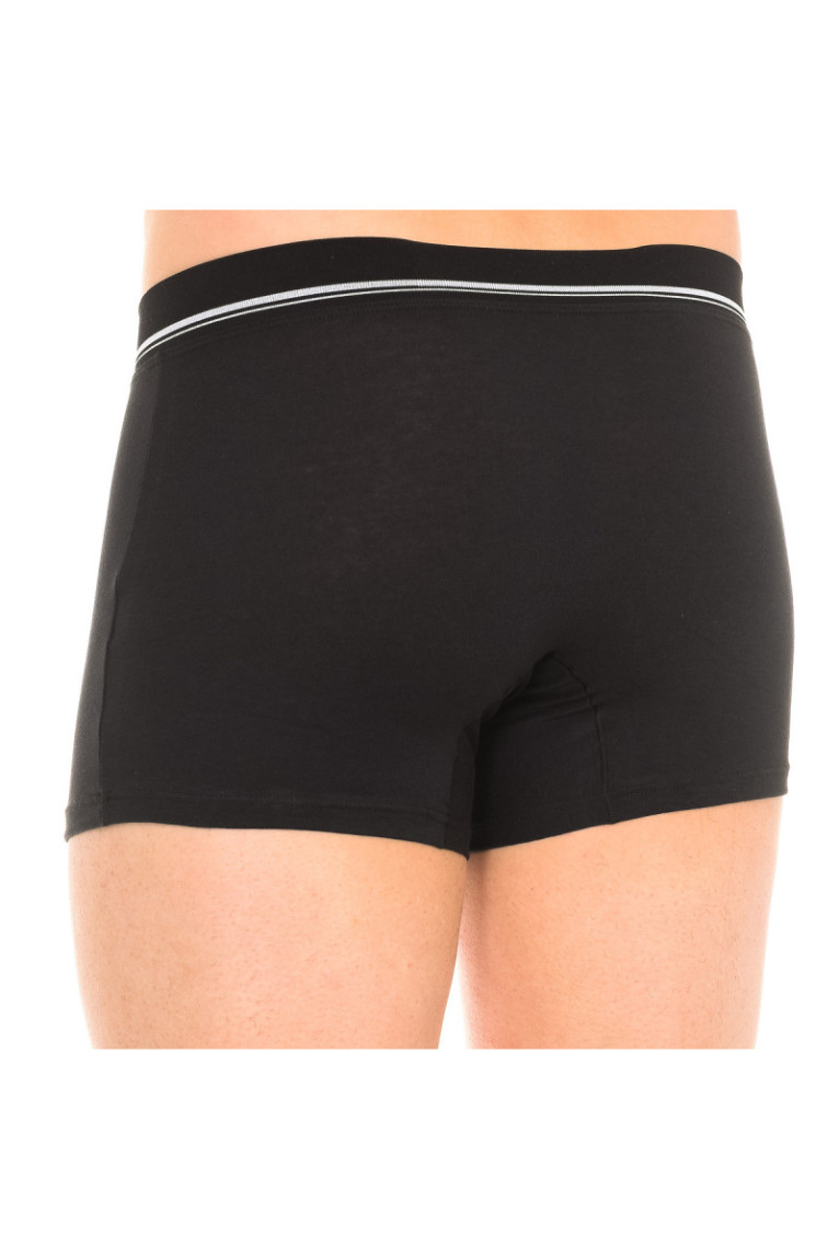 Boxer en coton extensible avec ceinture extra douce Homme Noir