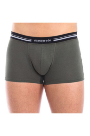 Boxer en coton stretch avec ceinture extra douce Homme Vert Bouteille