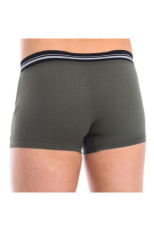Boxer en coton stretch avec ceinture extra douce Homme Vert Bouteille