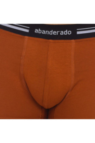 Boxer en Coton Stretch avec Taille Extra Souple Homme Marron Clair