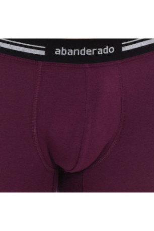 Boxer en coton stretch avec ceinture extra douce Homme Violet