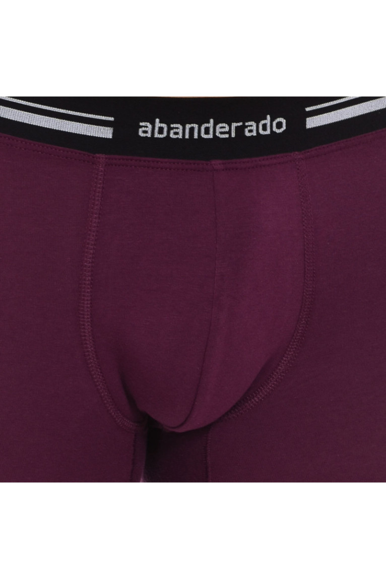 Boxer en coton stretch avec ceinture extra douce Homme Violet