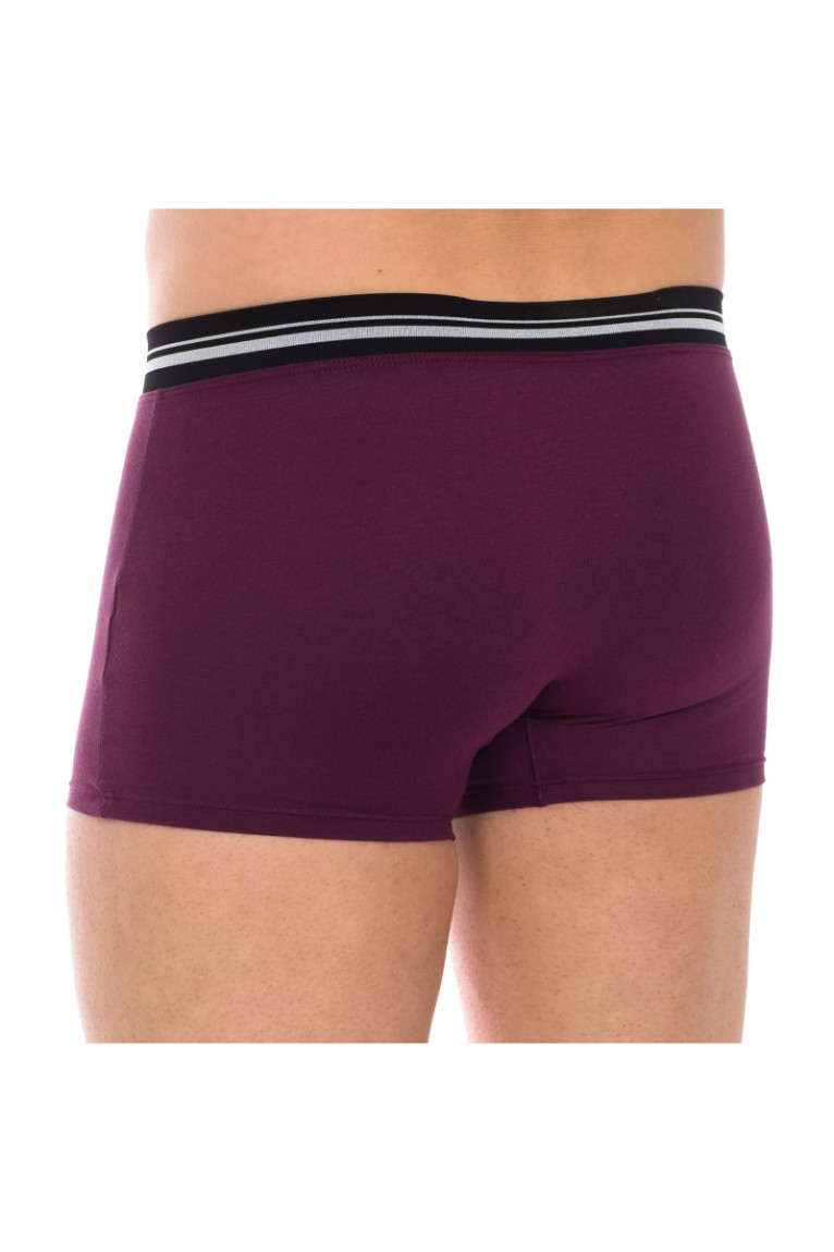 Boxer en coton stretch avec ceinture extra douce Homme Violet