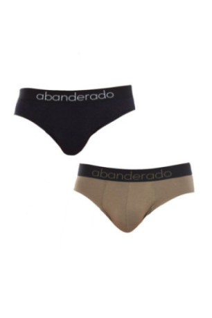 Lot de 2 Slips Sensitive en Bambou Homme Noir et Kaki