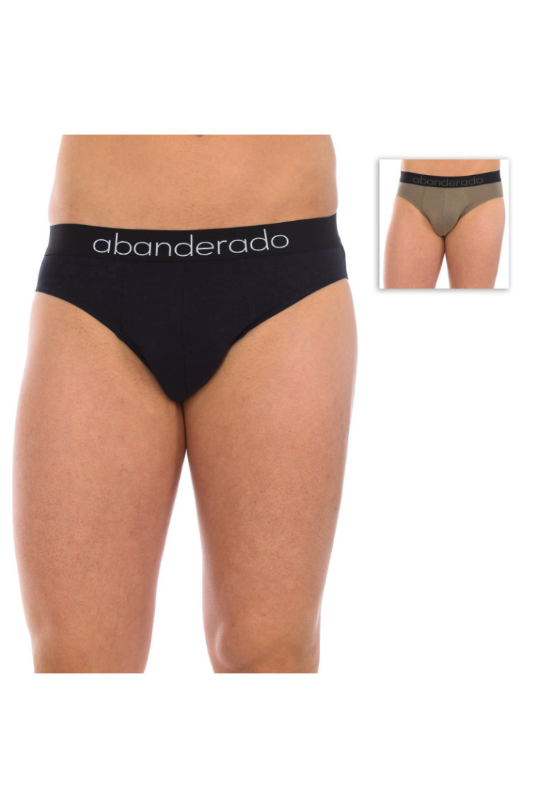 Lot de 2 Slips Sensitive en Bambou Homme Noir et Kaki