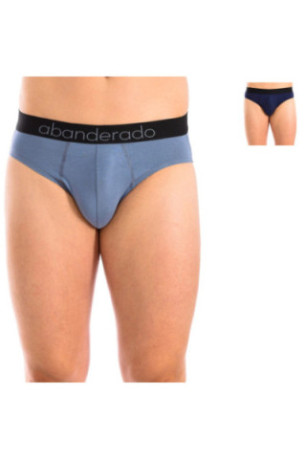 Lot de 2 Slips en Bambou Homme Bleu de Plomb