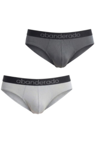 Pack de 2 Slips Sensitive Bamboo Homme Gris