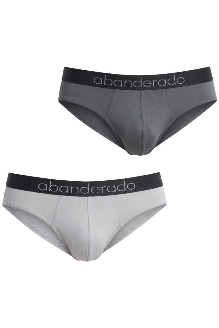 Pack de 2 Slips Sensitive Bamboo Homme Gris