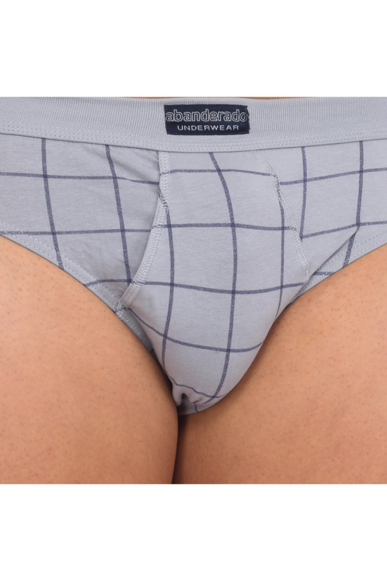 Lot de 2 slips Homme Gris Bleu Abanderado