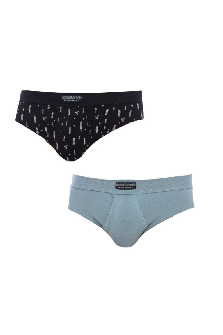 Slips Homme Noir et Bleu Abanderado