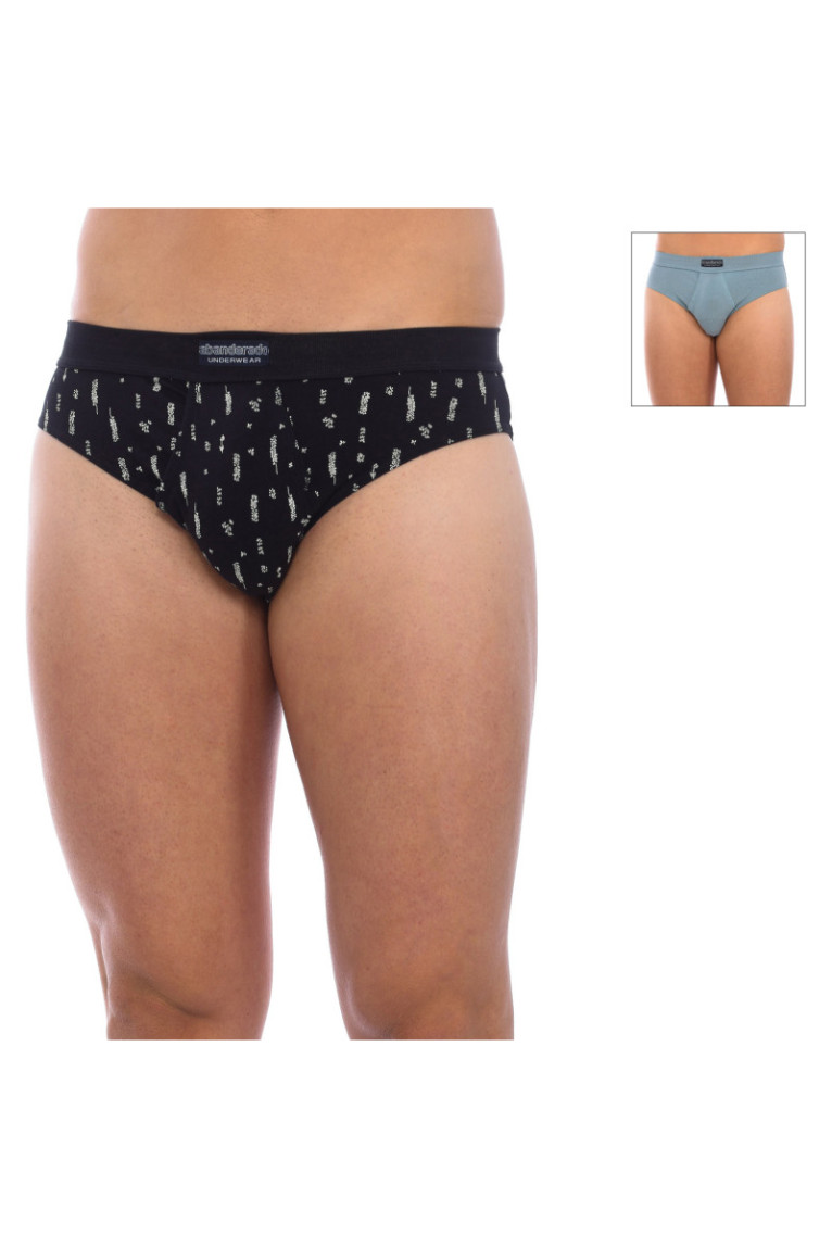 Slips Homme Noir et Bleu Abanderado