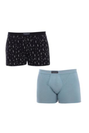 Boxers Homme Noir et Bleu Abanderado
