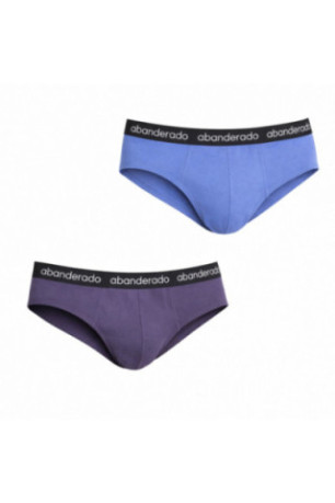 Lot de 2 Slips Homme Bleu Violet Abanderado