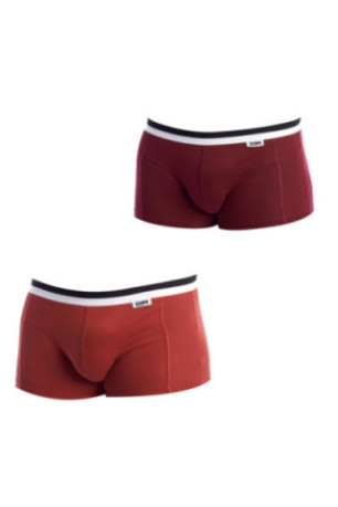 Lot de 2 boxers - Orange/burgundy
