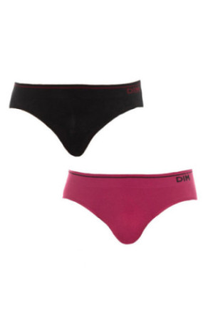 Lot de 2 Slips - Black/maroon