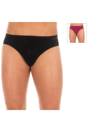Lot de 2 Slips - Black/maroon