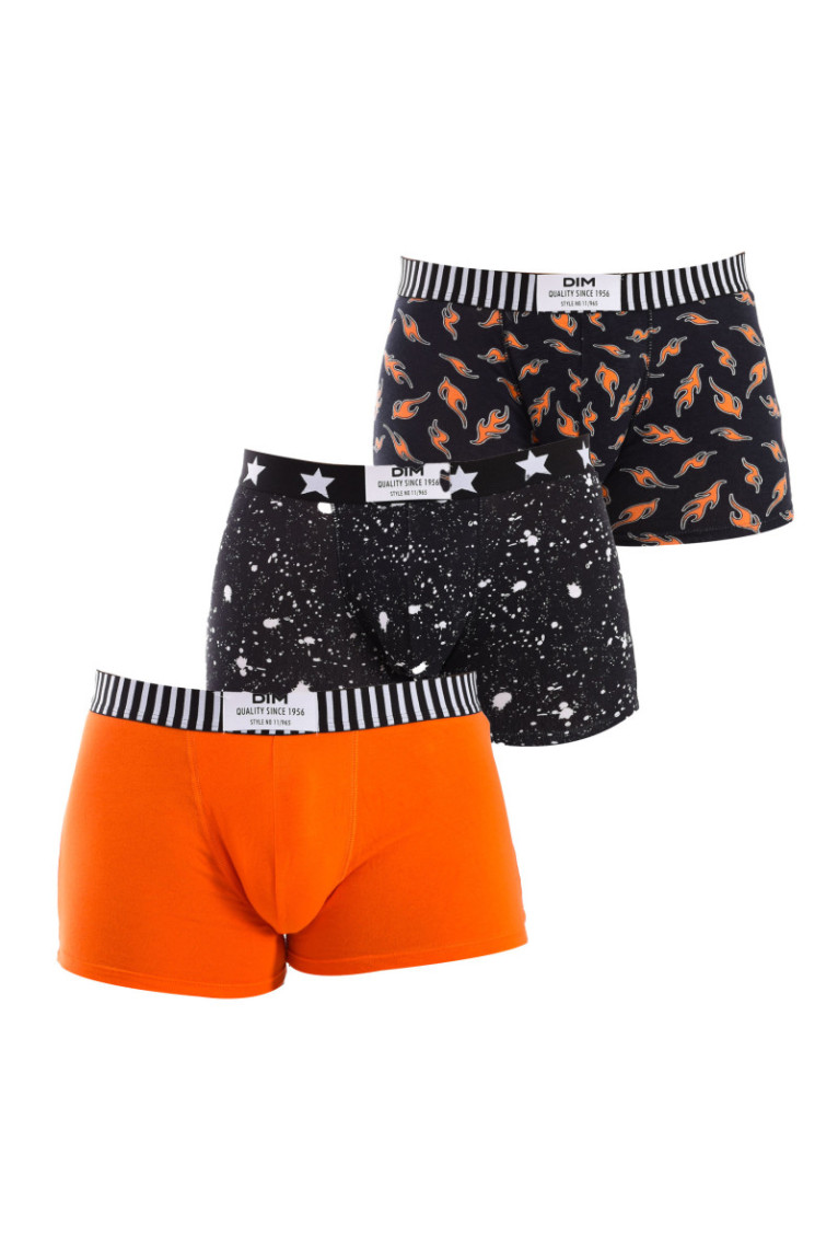 Lot de 3 boxers - Orange/black