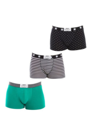 Lot de 3 boxers - Black/green