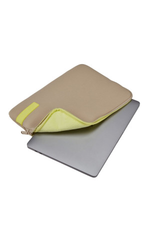 Housse pour ordinateur portable 13" Beige Taupe et Lime Case logic