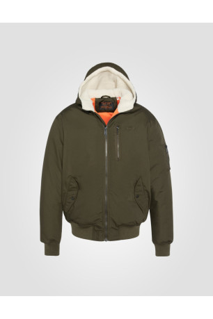 Blouson capuche double polaire Schott