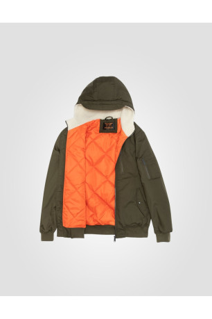 Blouson capuche double polaire Schott