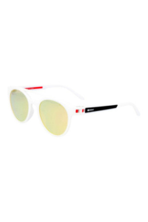 Lunettes de soleil rondes Blanc mat