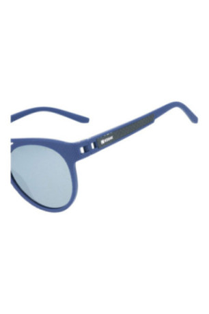 Lunettes de soleil rondes Bleu mat 50 mm