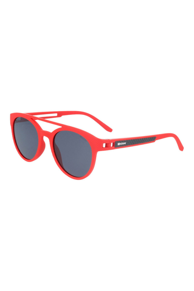 Lunettes de soleil rondes Rouge mat 50 mm