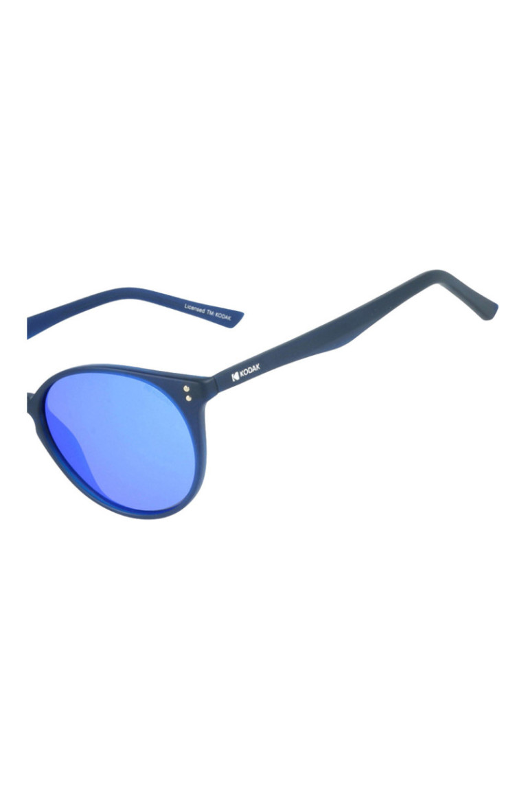 Lunettes de soleil rondes Bleu marine mat 48 mm