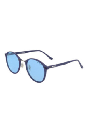 Lunettes de soleil rondes polarisées Bleu marine mat 49 mm