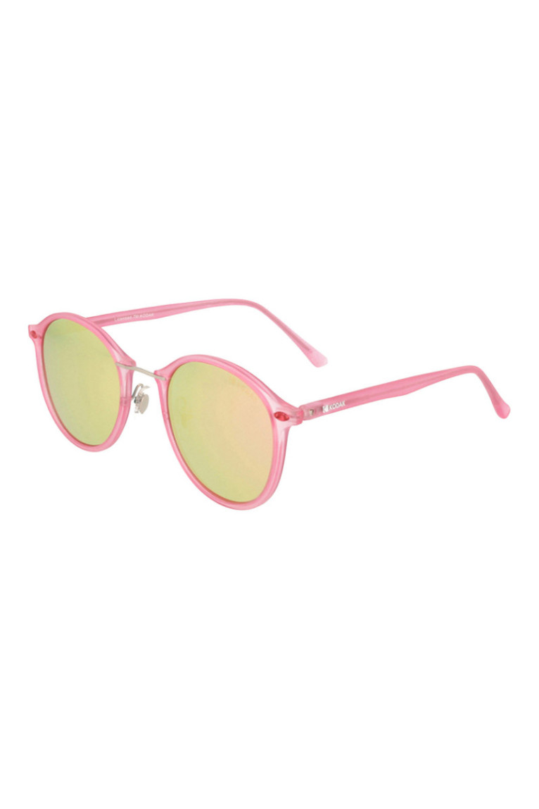 Lunettes de soleil rondes polarisées Rose clair 49 mm