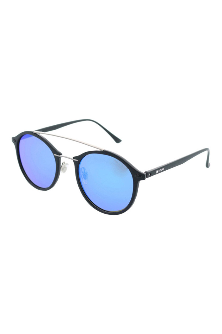 Lunettes de soleil polarisées rondes Noir mat 49 mm