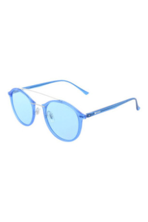Lunettes de soleil rondes polarisées bleu clair 49 mm