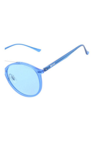 Lunettes de soleil rondes polarisées bleu clair 49 mm