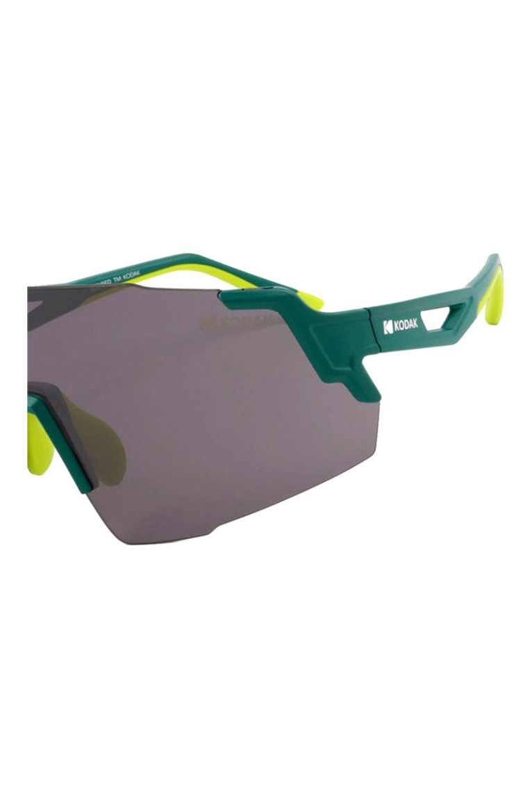 Lunettes de soleil sport Shield Homme Vert mat