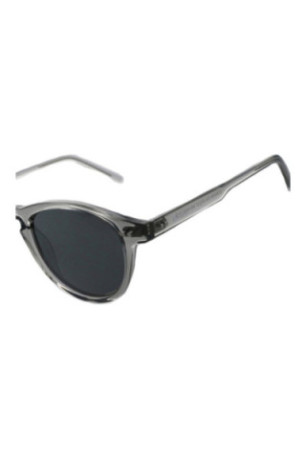 Lunettes de soleil rondes Gris foncé transparent