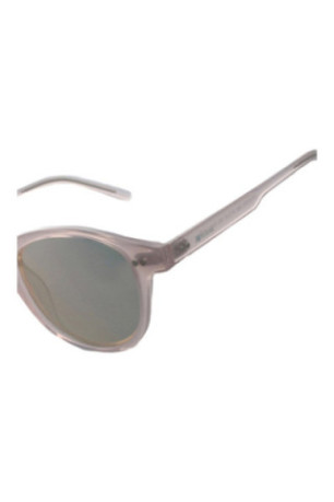 Lunettes de soleil rondes rose cristal clair 47 mm