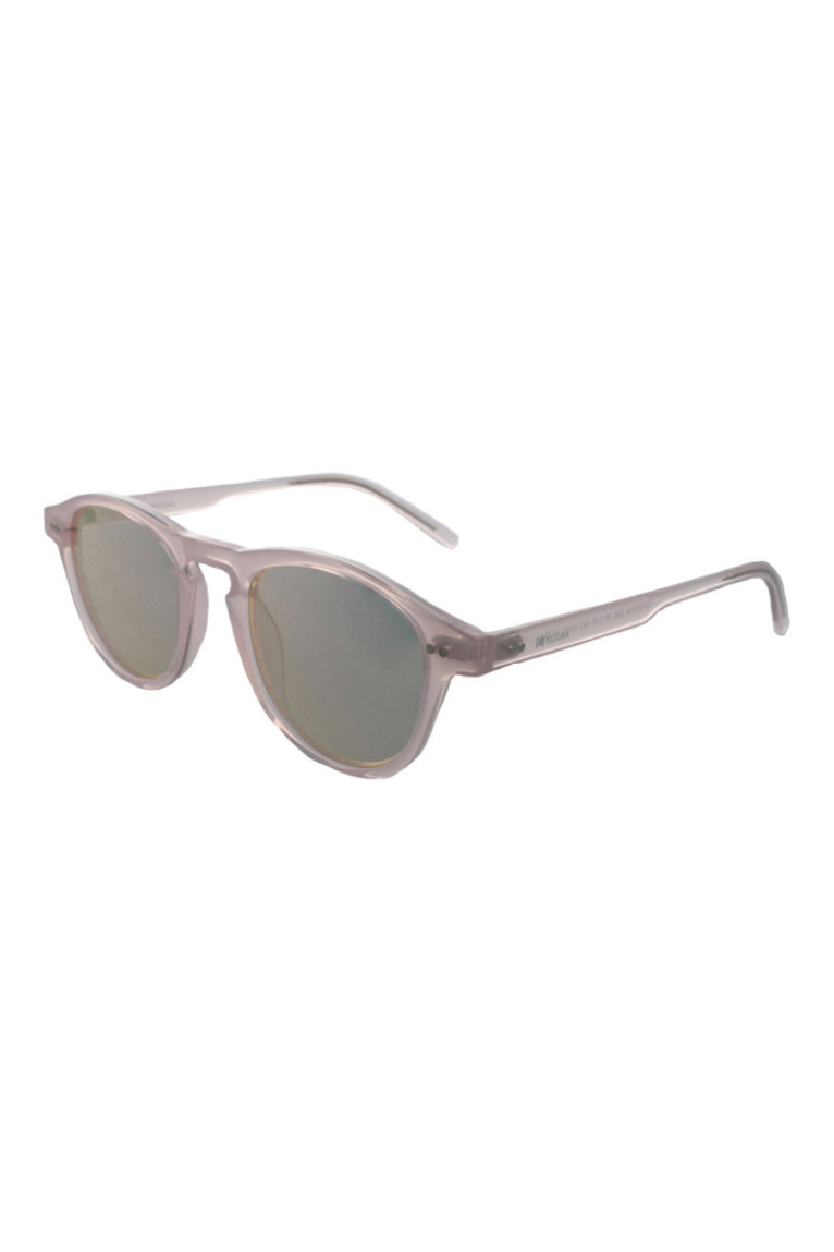 Lunettes de soleil rondes rose cristal clair 47 mm