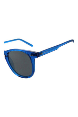 Lunettes de soleil rondes Bleu foncé cristal
