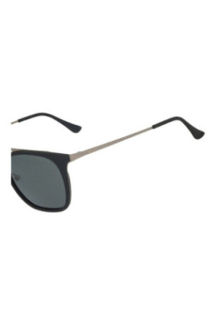 Lunettes de soleil carrées Homme Noir mat 53 mm