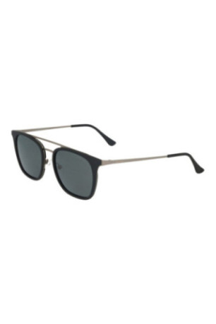 Lunettes de soleil carrées Homme Noir mat 53 mm