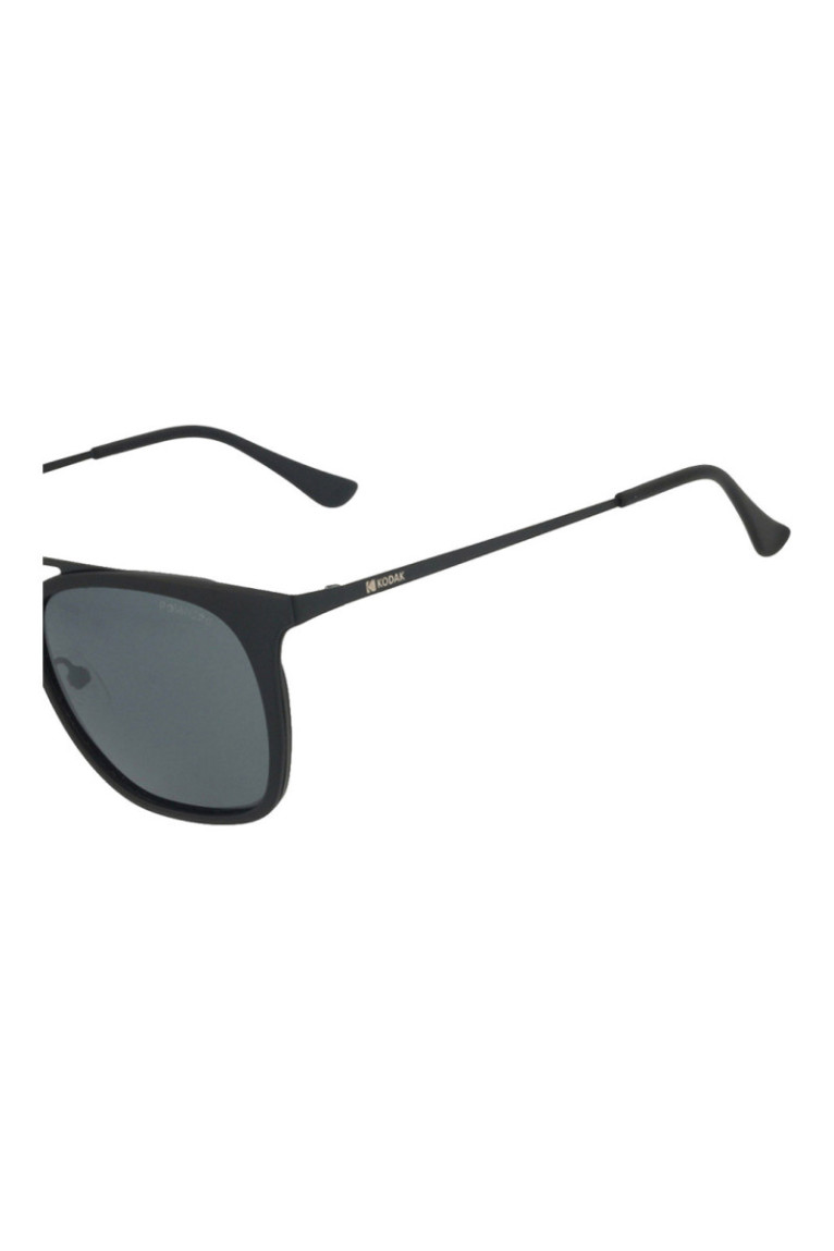 Lunettes de soleil carrées Homme Gris foncé mat 53 mm