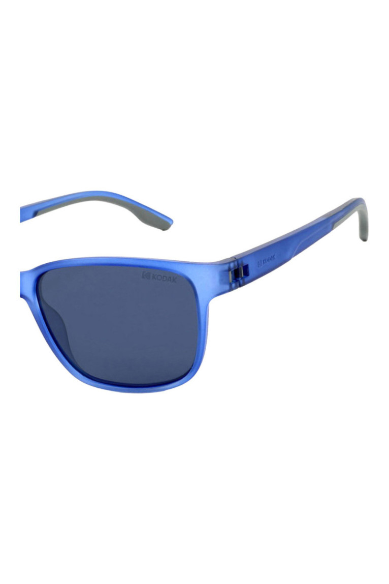 Lunettes de soleil carrées homme Bleu mat