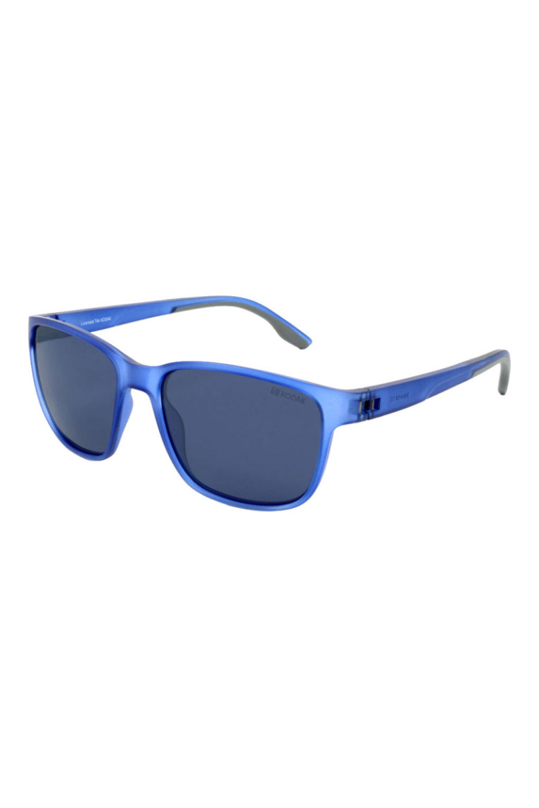 Lunettes de soleil carrées homme Bleu mat