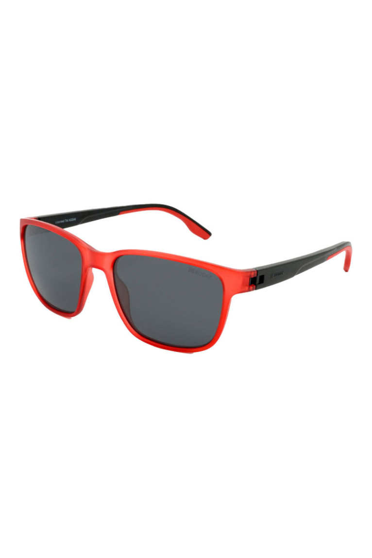 Lunettes de soleil carrées Homme Rouge et noir 56 mm
