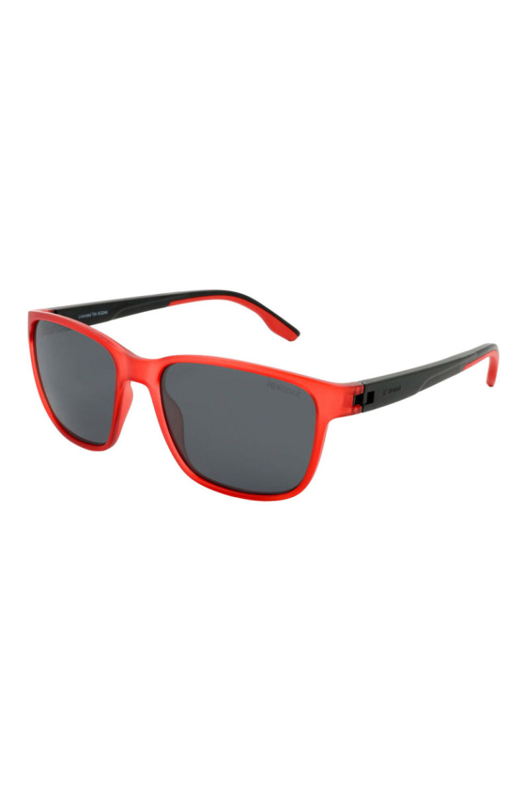 Lunettes de soleil carrées Homme Rouge et noir 56 mm
