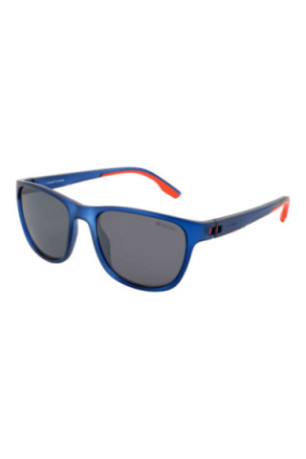 Lunettes de soleil carrées homme Bleu cristal mat